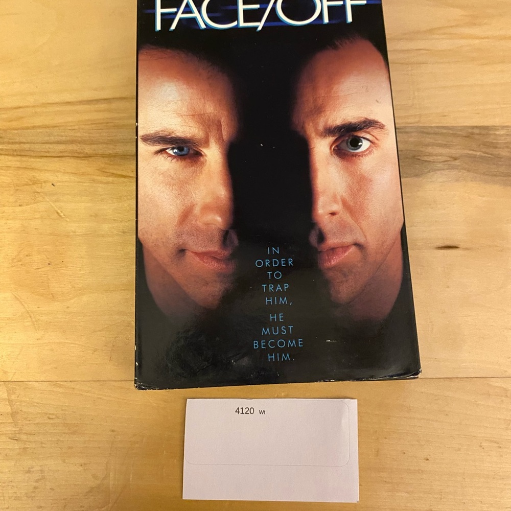 Face/Off Movie VHS with John Travolta and Nicolas Cage